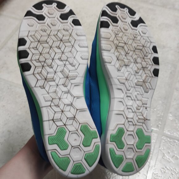 NIKE FREE 5.0 WOMEN SNEAKERS BLUE SIZE US. 9 PRE-OWNED - Picture 11 of 11